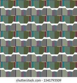 Seamless vector pattern in geometric ornamental style
