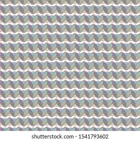 Seamless vector pattern in geometric ornamental style