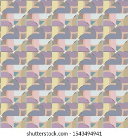 Seamless vector pattern in geometric ornamental style
