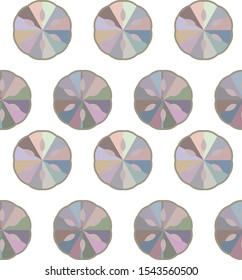 Seamless vector pattern in geometric ornamental style