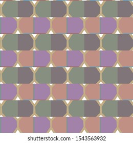 Seamless vector pattern in geometric ornamental style