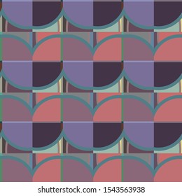 Seamless vector pattern in geometric ornamental style