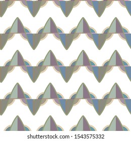 Seamless vector pattern in geometric ornamental style