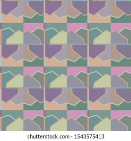 Seamless vector pattern in geometric ornamental style