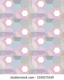 Seamless vector pattern in geometric ornamental style