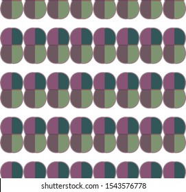 Seamless vector pattern in geometric ornamental style