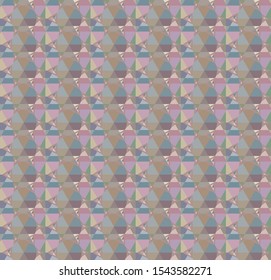 Seamless vector pattern in geometric ornamental style