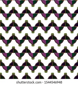 Seamless vector pattern in geometric ornamental style