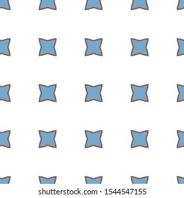 Seamless vector pattern in geometric ornamental style