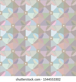 Seamless vector pattern in geometric ornamental style