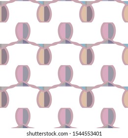 Seamless vector pattern in geometric ornamental style