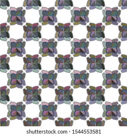 Seamless vector pattern in geometric ornamental style