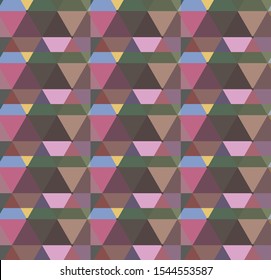 Seamless vector pattern in geometric ornamental style