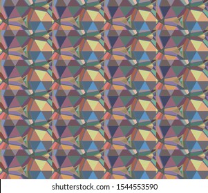 Seamless vector pattern in geometric ornamental style