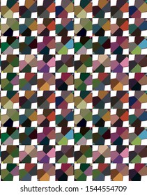 Seamless vector pattern in geometric ornamental style