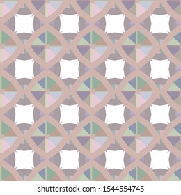 Seamless vector pattern in geometric ornamental style