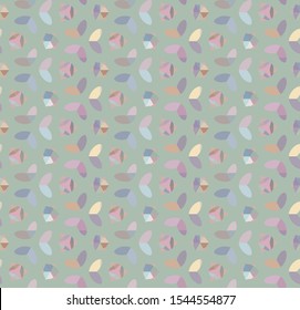 Seamless vector pattern in geometric ornamental style