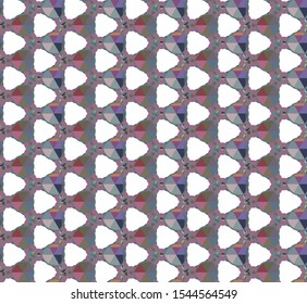 Seamless vector pattern in geometric ornamental style