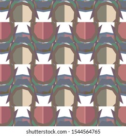 Seamless vector pattern in geometric ornamental style