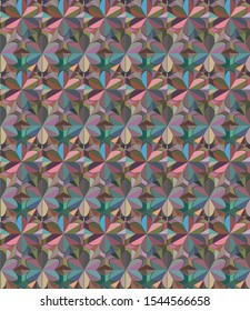 Seamless vector pattern in geometric ornamental style