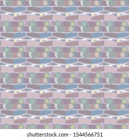 Seamless vector pattern in geometric ornamental style