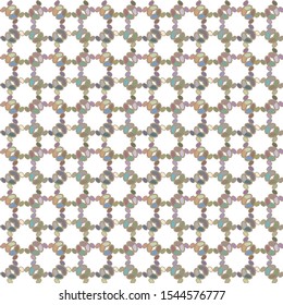 Seamless vector pattern in geometric ornamental style