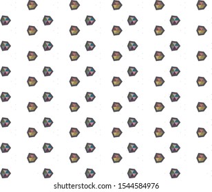 Seamless vector pattern in geometric ornamental style