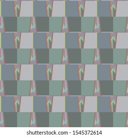 Seamless vector pattern in geometric ornamental style