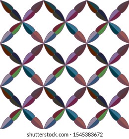 Seamless vector pattern in geometric ornamental style