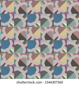 Seamless vector pattern in geometric ornamental style