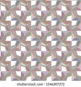 Seamless vector pattern in geometric ornamental style