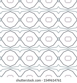 Seamless vector pattern in geometric ornamental style