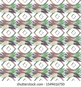 Seamless vector pattern in geometric ornamental style