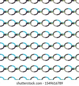 Seamless vector pattern in geometric ornamental style