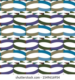 Seamless vector pattern in geometric ornamental style
