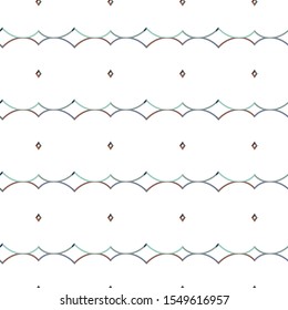 Seamless vector pattern in geometric ornamental style