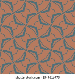Seamless vector pattern in geometric ornamental style