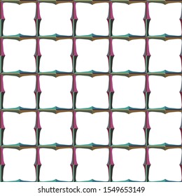 Seamless vector pattern in geometric ornamental style