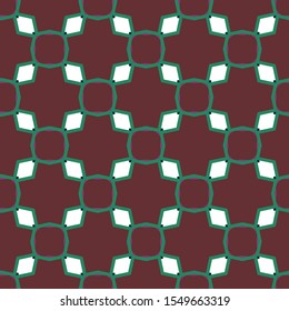 Seamless vector pattern in geometric ornamental style