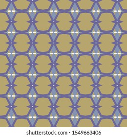 Seamless vector pattern in geometric ornamental style
