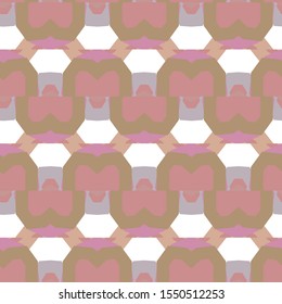 Seamless vector pattern in geometric ornamental style