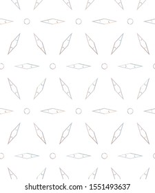 Seamless vector pattern in geometric ornamental style