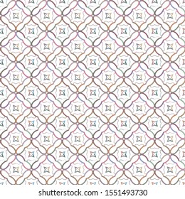Seamless vector pattern in geometric ornamental style