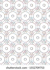 Seamless vector pattern in geometric ornamental style