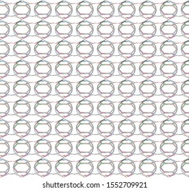 Seamless vector pattern in geometric ornamental style