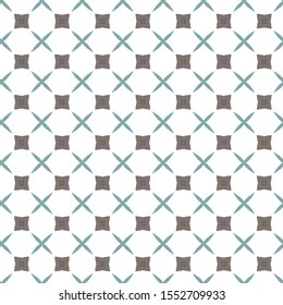 Seamless vector pattern in geometric ornamental style