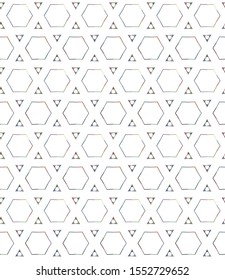 Seamless vector pattern in geometric ornamental style