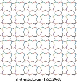 Seamless vector pattern in geometric ornamental style