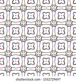 Seamless vector pattern in geometric ornamental style