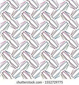 Seamless vector pattern in geometric ornamental style